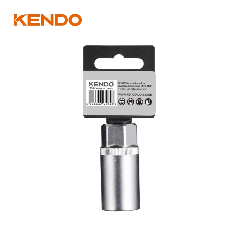 Kendo 1/2" Dr. Spark Plug Socket The Sockets' Interior Rubber Gaskets Eliminates Slippage and Prevents Damage to Spark Plug