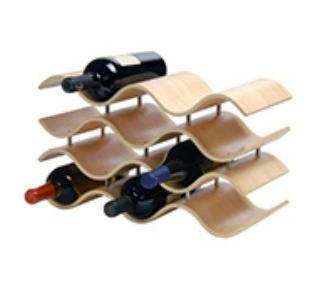 Hot Selling Wholesale/Supplier Customized Bamboo Wine Holder 4 Layers Rack for Bar