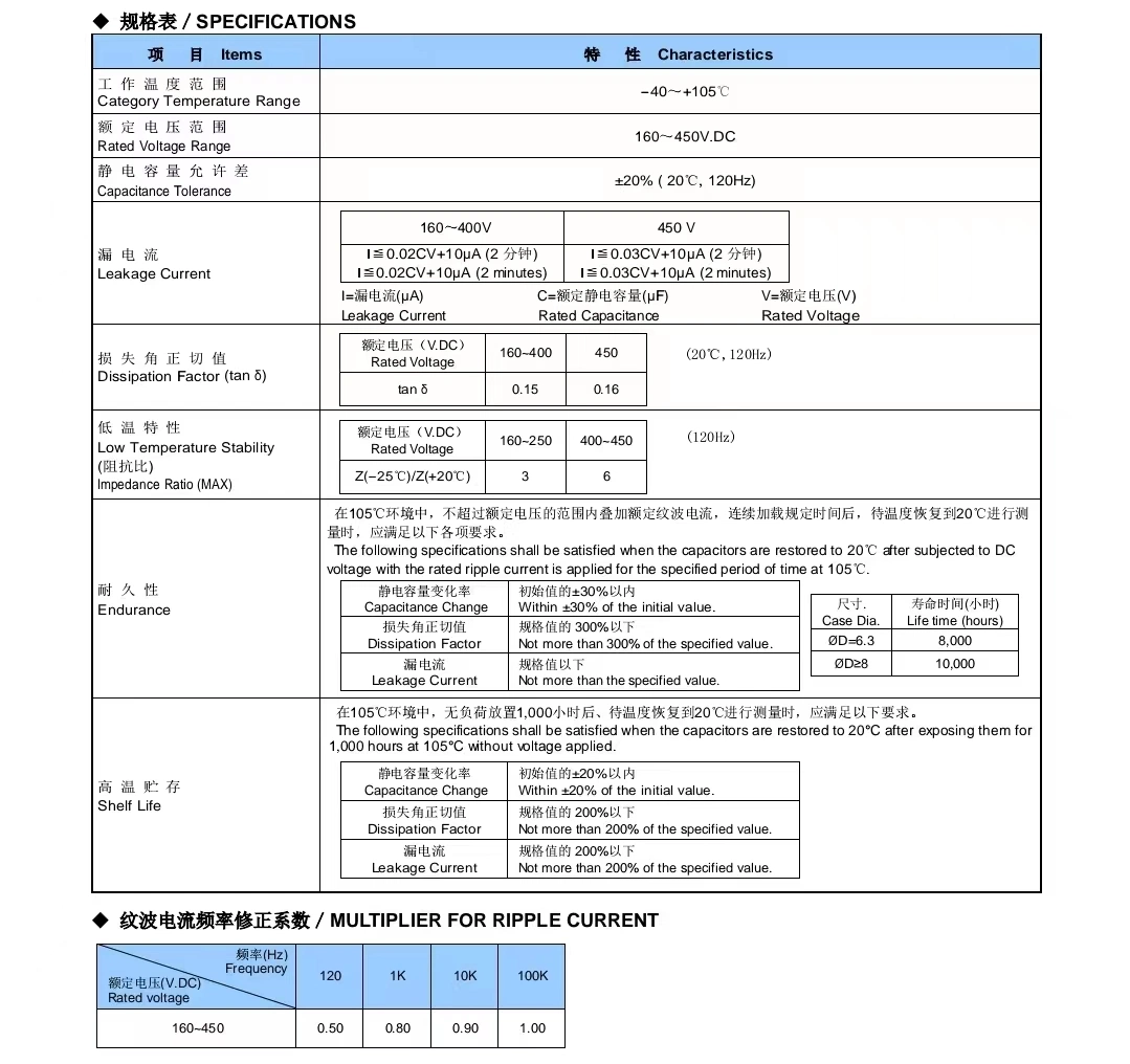 450V 22000UF Aluminum Electrolytic Capacitor Inverter Capacitors