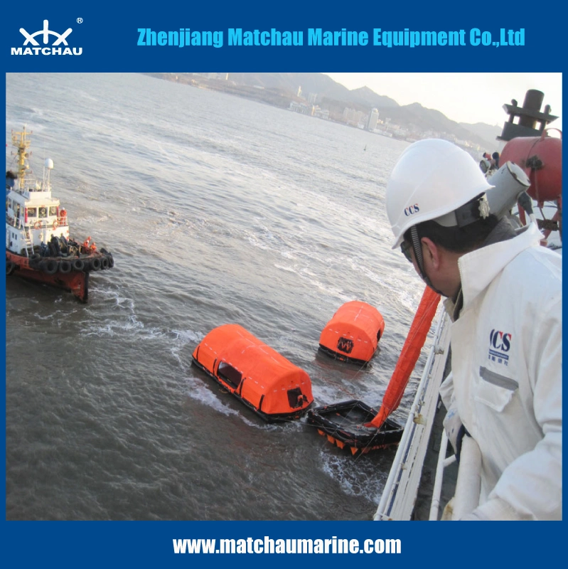 Marine Approved Yacht Inflatable Life Raft for Lifesaving