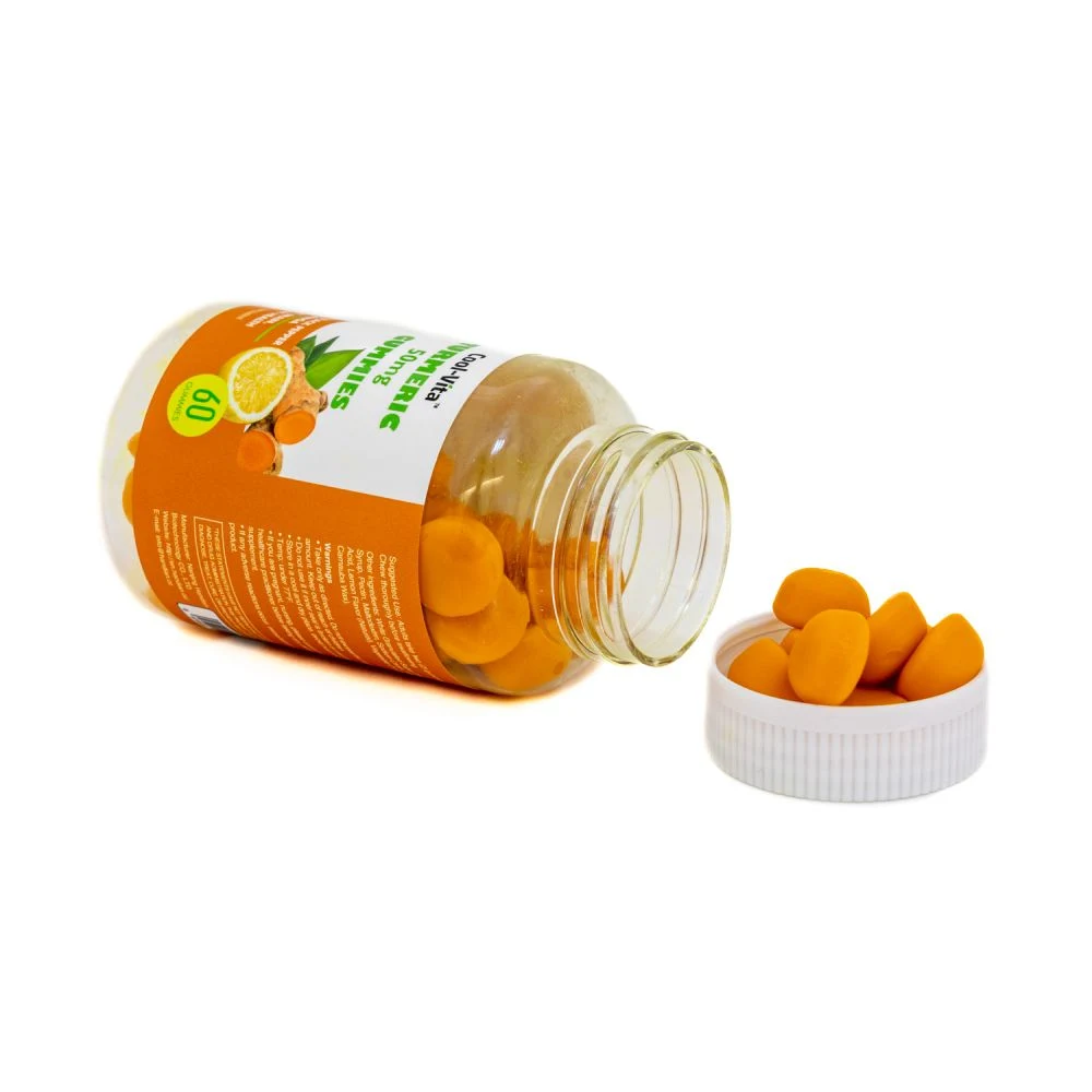 Sugar Free Gelatin Turmeric Gummy Natural Anti-Inflammatory Antioxidant Supplement for Joint Health