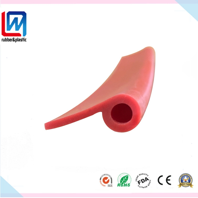 P Shape Silicone Rubber Sealing Strip Extrusion for Oven