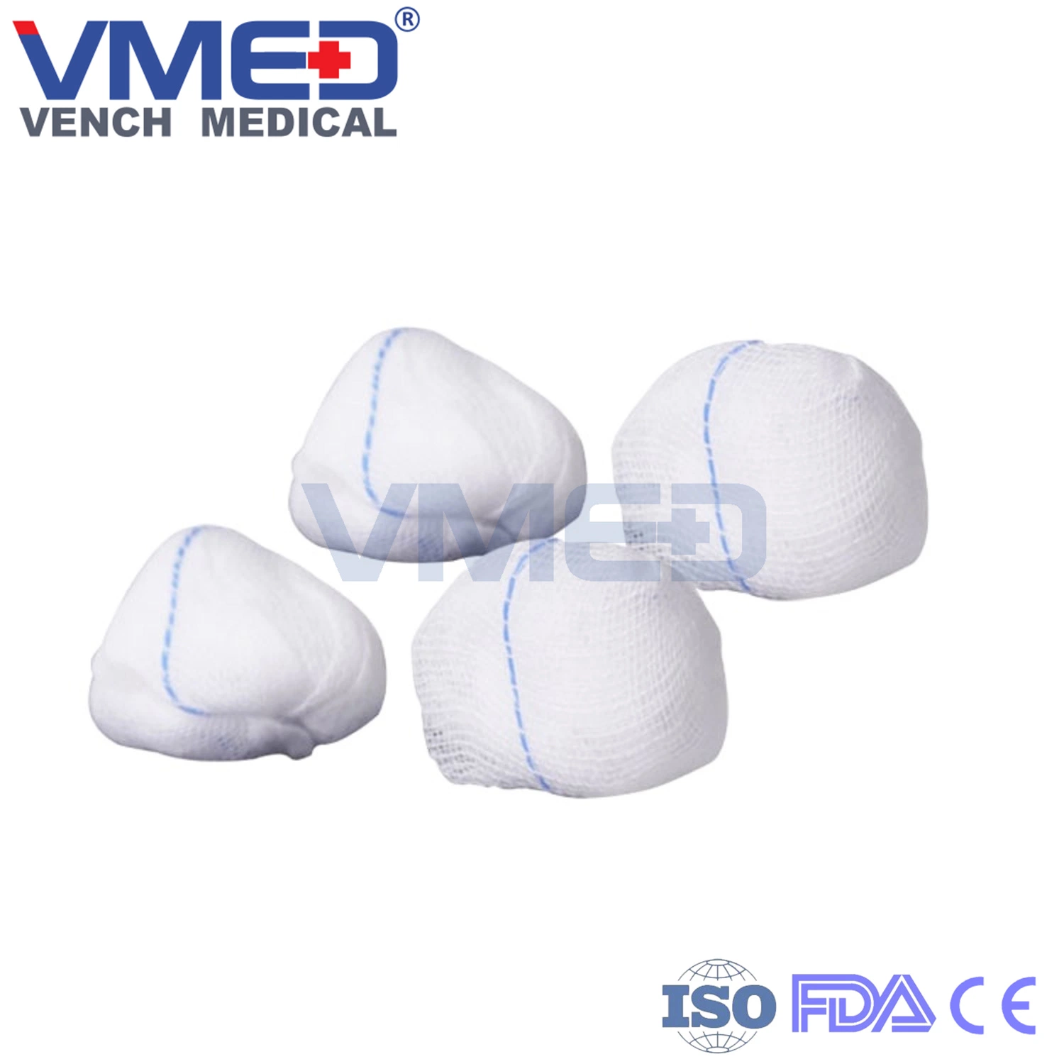 Medical Consumables Sterile 100% Cotton Absorbent Gauze Ball