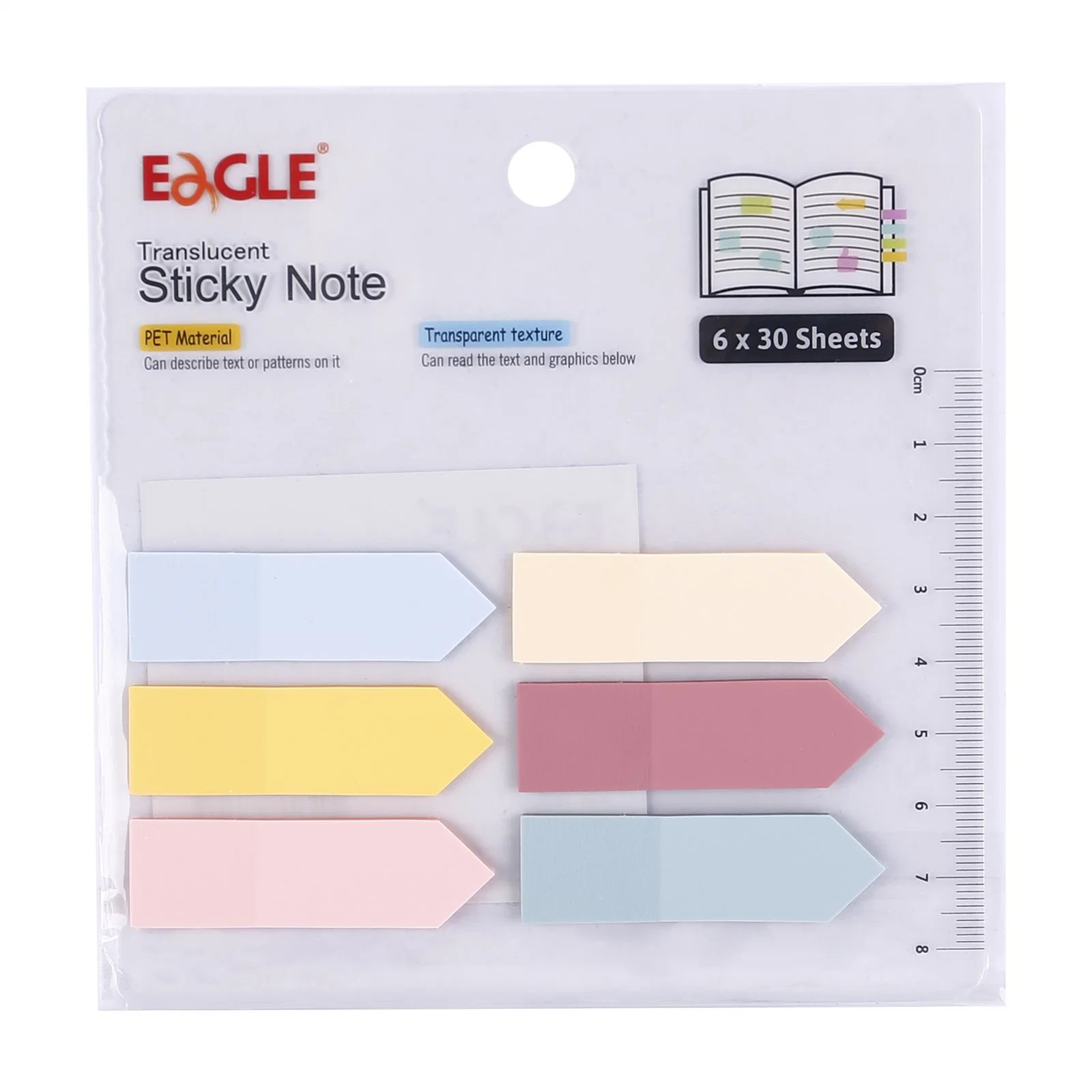 Eagle Alta calidad Sticky Notas producto 50*15mm dividir Notas para Suministros de oficina