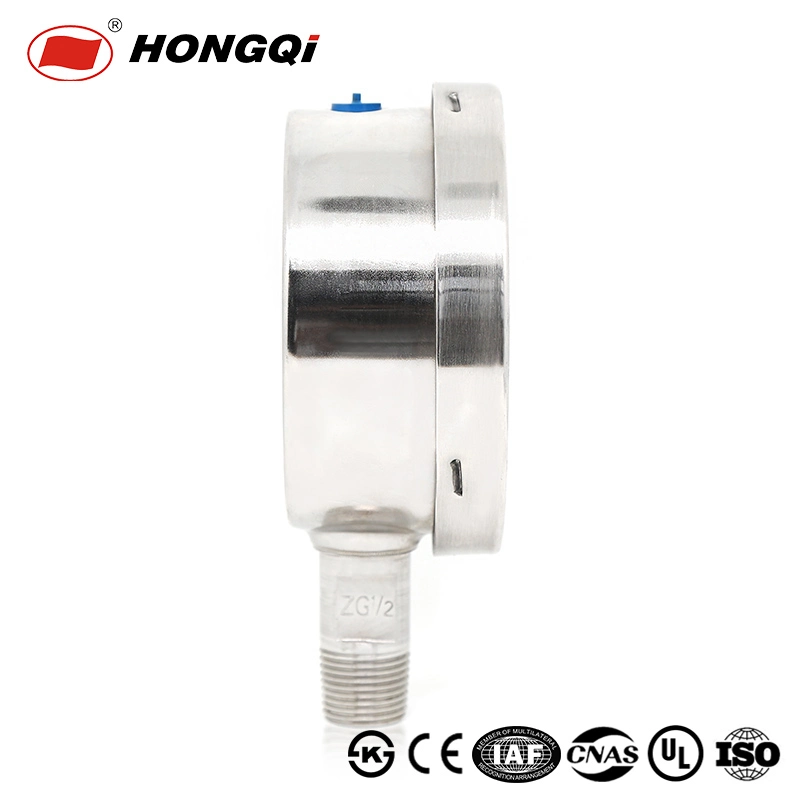 Hongqi Anti-Corrosion Stainless Steel Pressure Gauge CE/UL/ISO/Ks