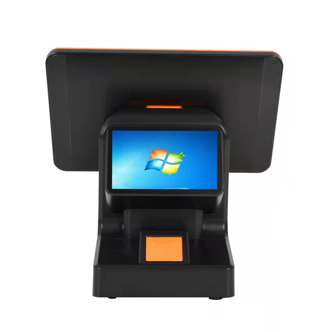 15.6 Inch All in One POS System Cash Register Android Windows Dual Screen Touch POS Terminal with Printer