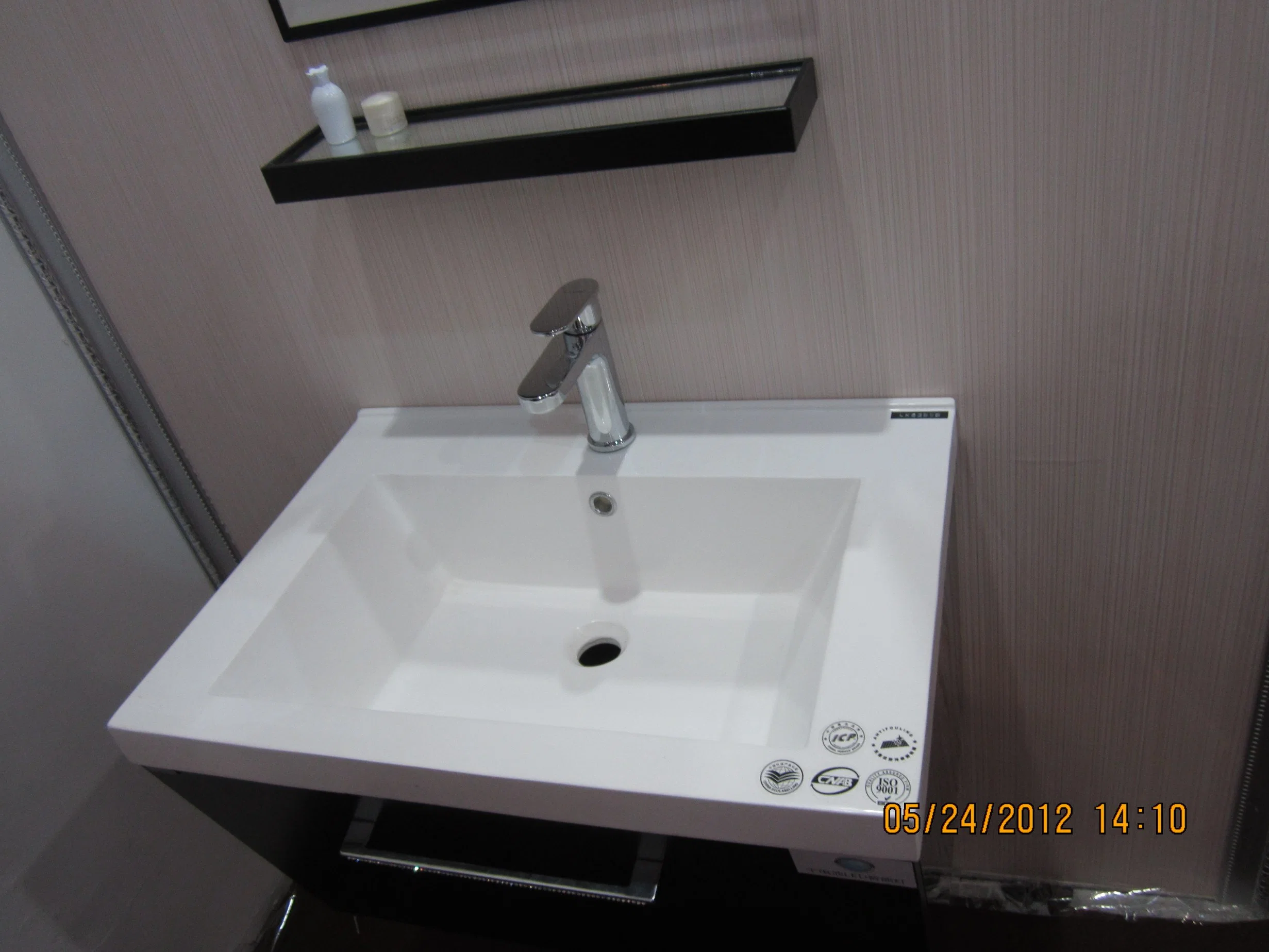 Top 10 Brands Matte Color Glossy White Patented Wall Mounted Artificial Stone Wash Basin