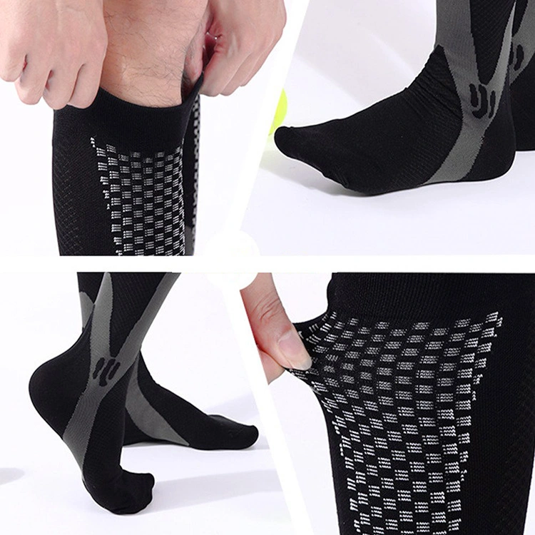 Men Women Sports Running Compression Stockings Socks for Marathon Cycling Football