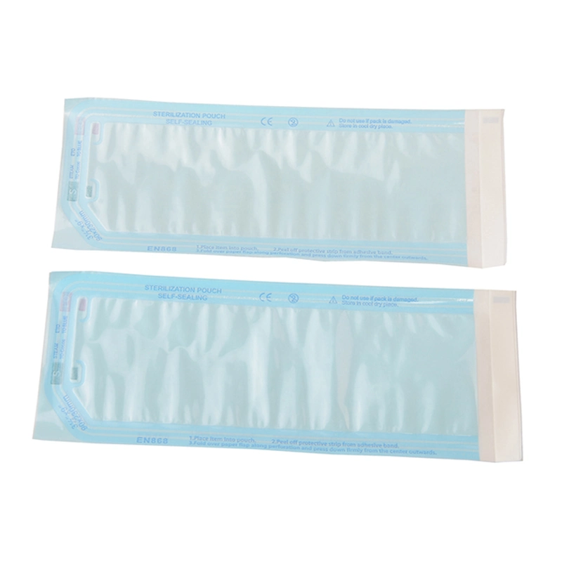 Einweg-Dental Medical Flat Zuseted Selbstdichtende Dampf Sterilisation Packpapier Tasche