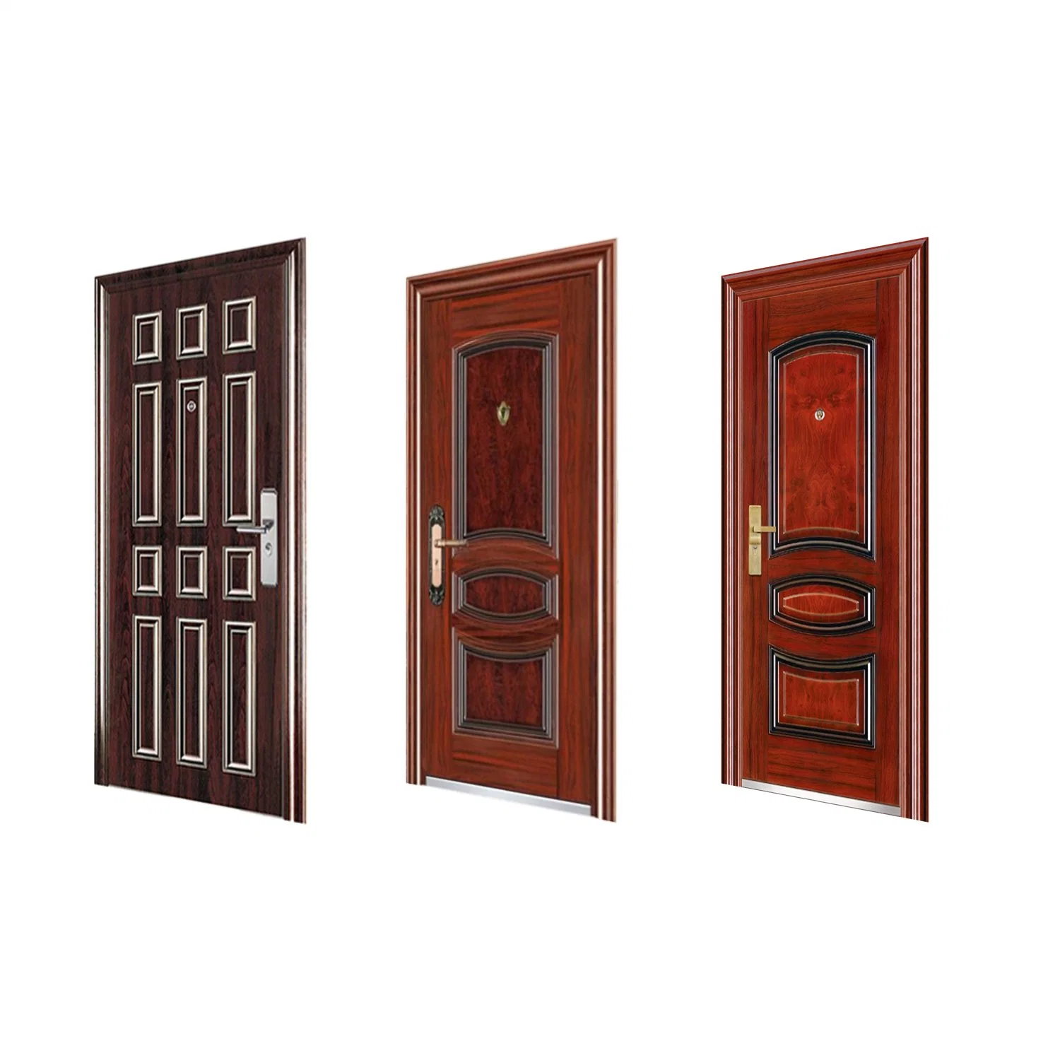 High Quality Craft Flush Line Interior Upholstery Firm Simple Design Modern Bedroom Wooden Door Design