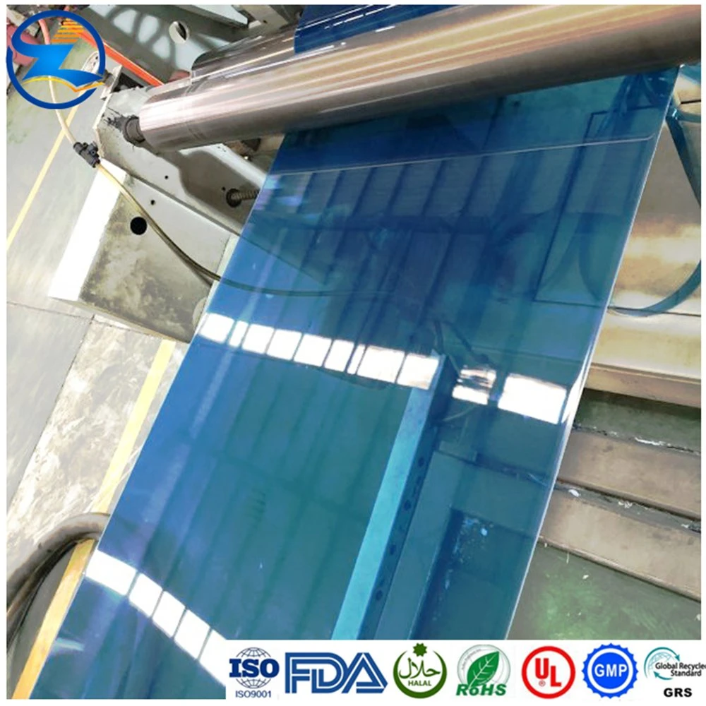 Environmental Friendly Pet Plastic Billboard Sheet Blue Film