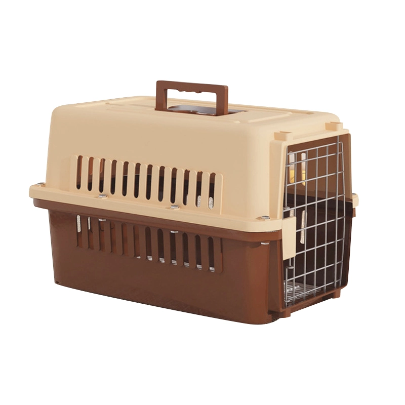 2023 Factory Directly Sale Durable PP Outdoor Pet Dog Carrier Air Travel Carrier Crates Portable Pet Transport Box