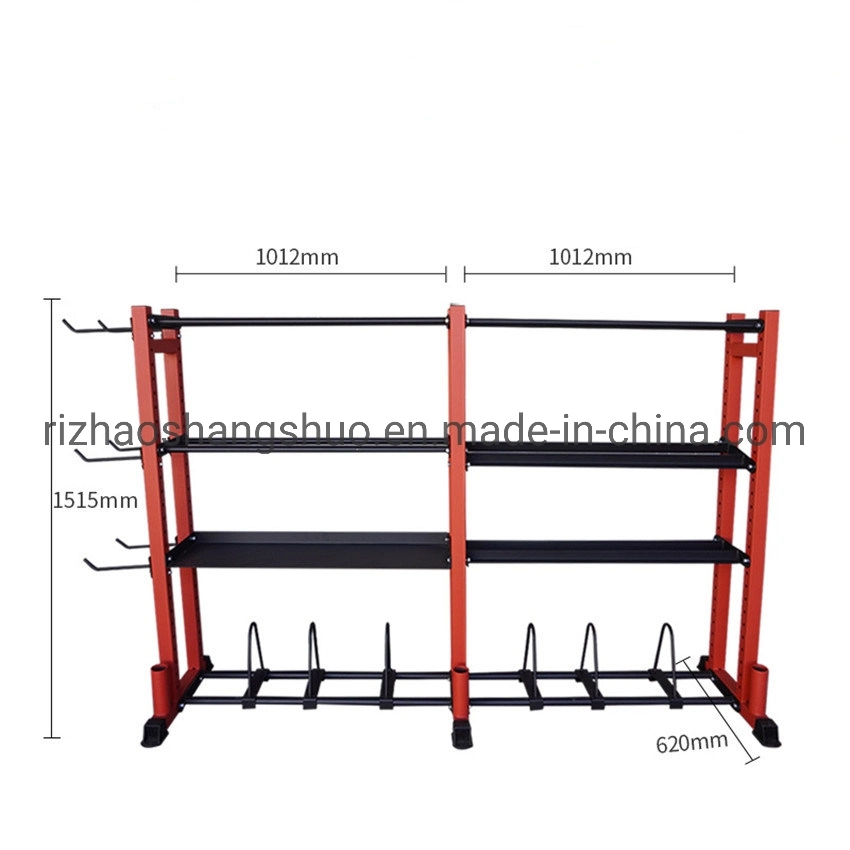 Gym Equipment Customized Logo Professional Commercial Wall Ball Medicine Ball Slam Ball Rack Multi-Function Gym Storage Rack Fitness Kettlebell Dumbbell Rack