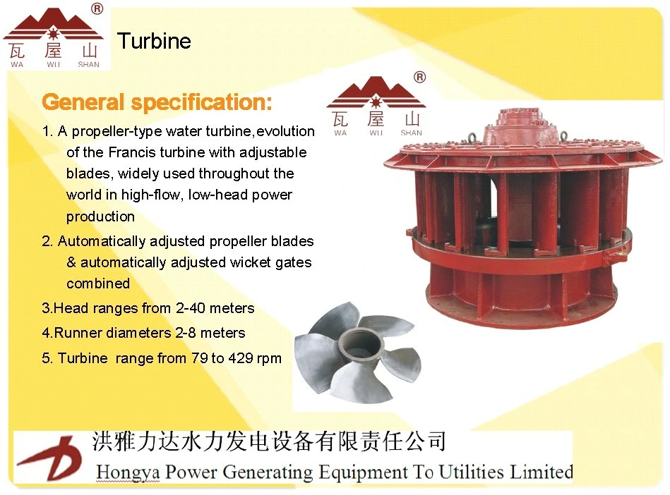 Kaplan Turbine Unit/ Hydro Turbine Unit