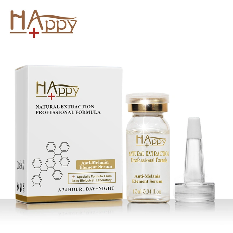 Peptid für Reparatur beschädigte Haut Schnecke Serum Whitening Happy + Anti-Melanis Element Serum Skin Protein