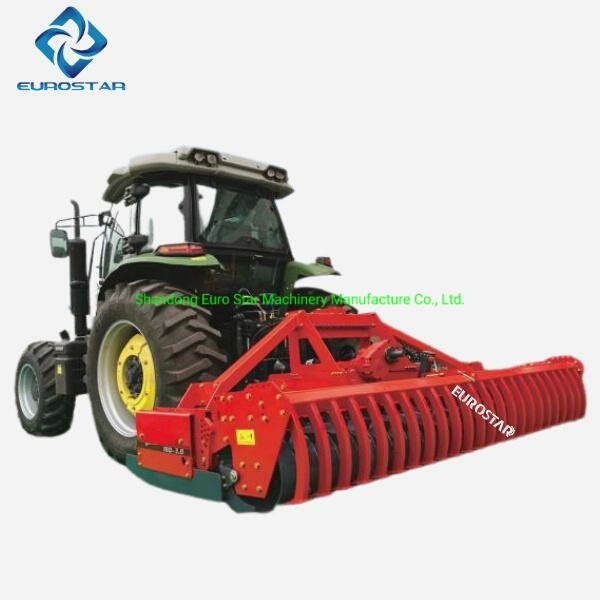 Working Width 2.5m Power Driven Harrow for Farm Tractor 90-125HP Disc Pto True Vertical Tillage Powered Gearbox Roller Heavy Duty Tiller CE Driven Rotary Harrow