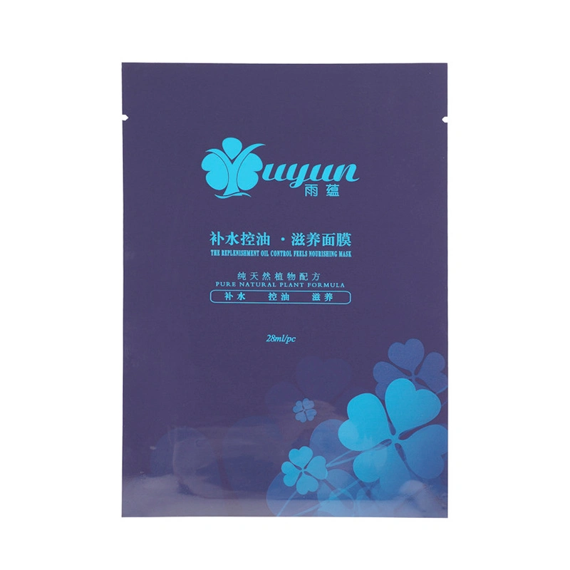 Jtd OEM Printed 3 Side Seal Packaging Facial Mask Bag