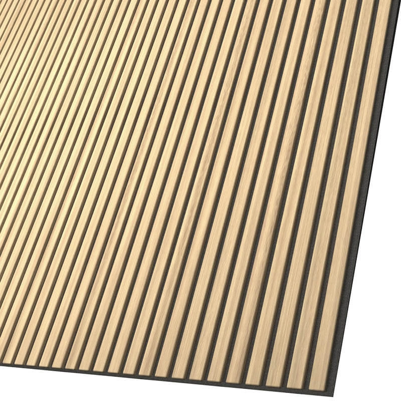 Handcrafted Akoestische Panelen Polyester Acoustic Slat Wallnut Wood Panels Akupanel 2400X600