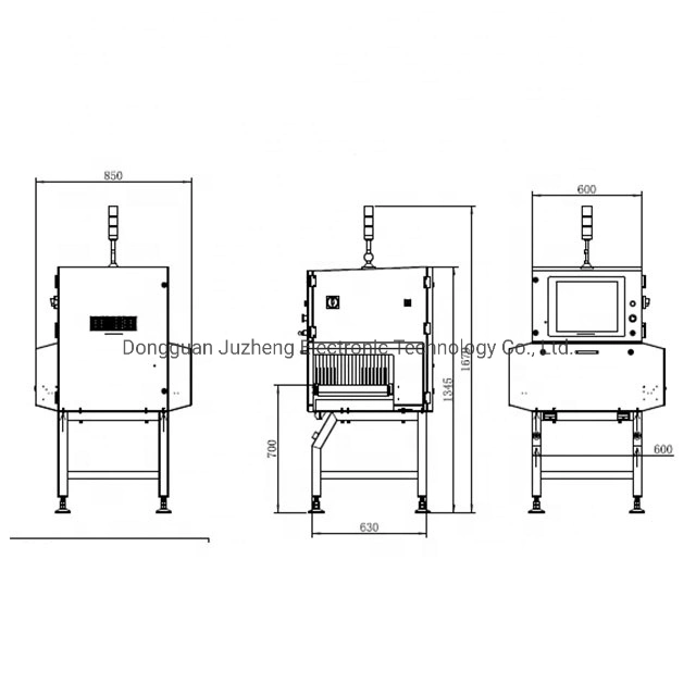 Juzheng Xr-100d fácil de usar equipo de inspección farmacéutica de rayos X con CE ISO