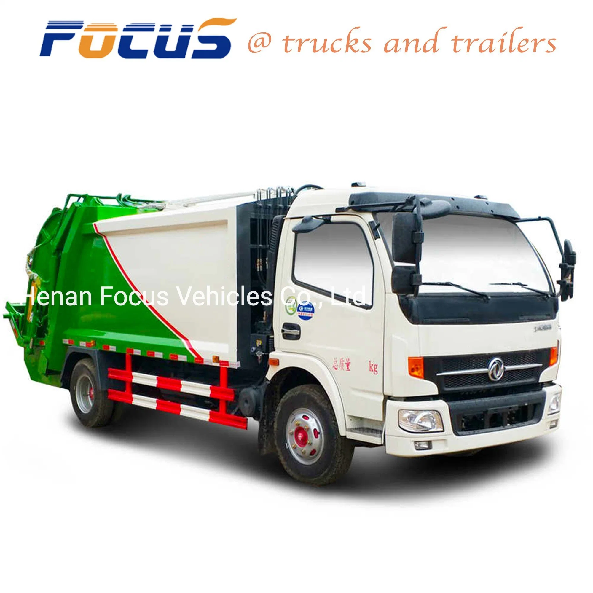 DFAC 6X4 3 Axles 10 Wheels Rear Loading Trash Compactor Garbage Truck for Loading Rubbish