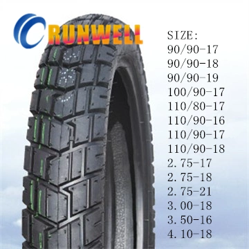 55 % Gummi-Motorradreifen 2.75-18 3,00X18 90/90-18 100/90-17 110/90-16 120/80-18