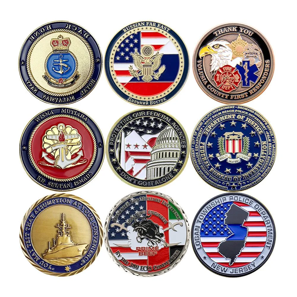 High quality/High cost performance Custom Make You Own Metal Token UK 3D Commemorative Military Challenge Souvenir Gift Coin for Maker