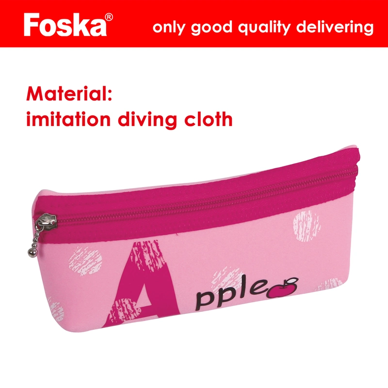 Foska Imitation Diving Cloth Cartoon School Pencil Bag (BD2044)