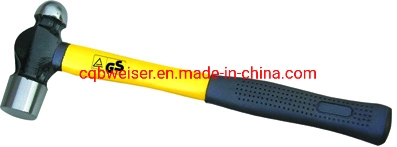 Wood Fiber Handle Polished Ball Pein Hammer