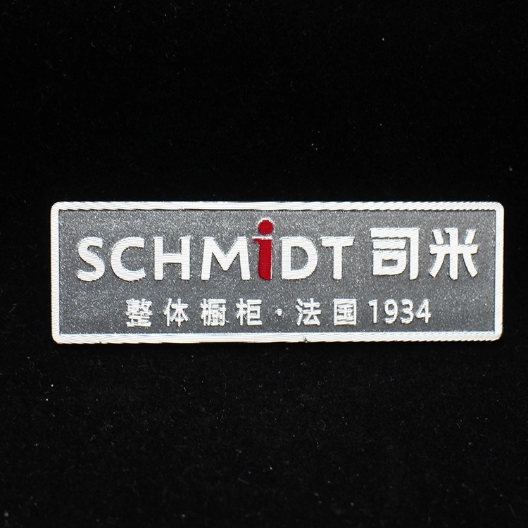 Engraved Furniture Kitchen Door Fashion Clothing Handbag Shoes Product Metal Label Company Logo Name Pin Tag