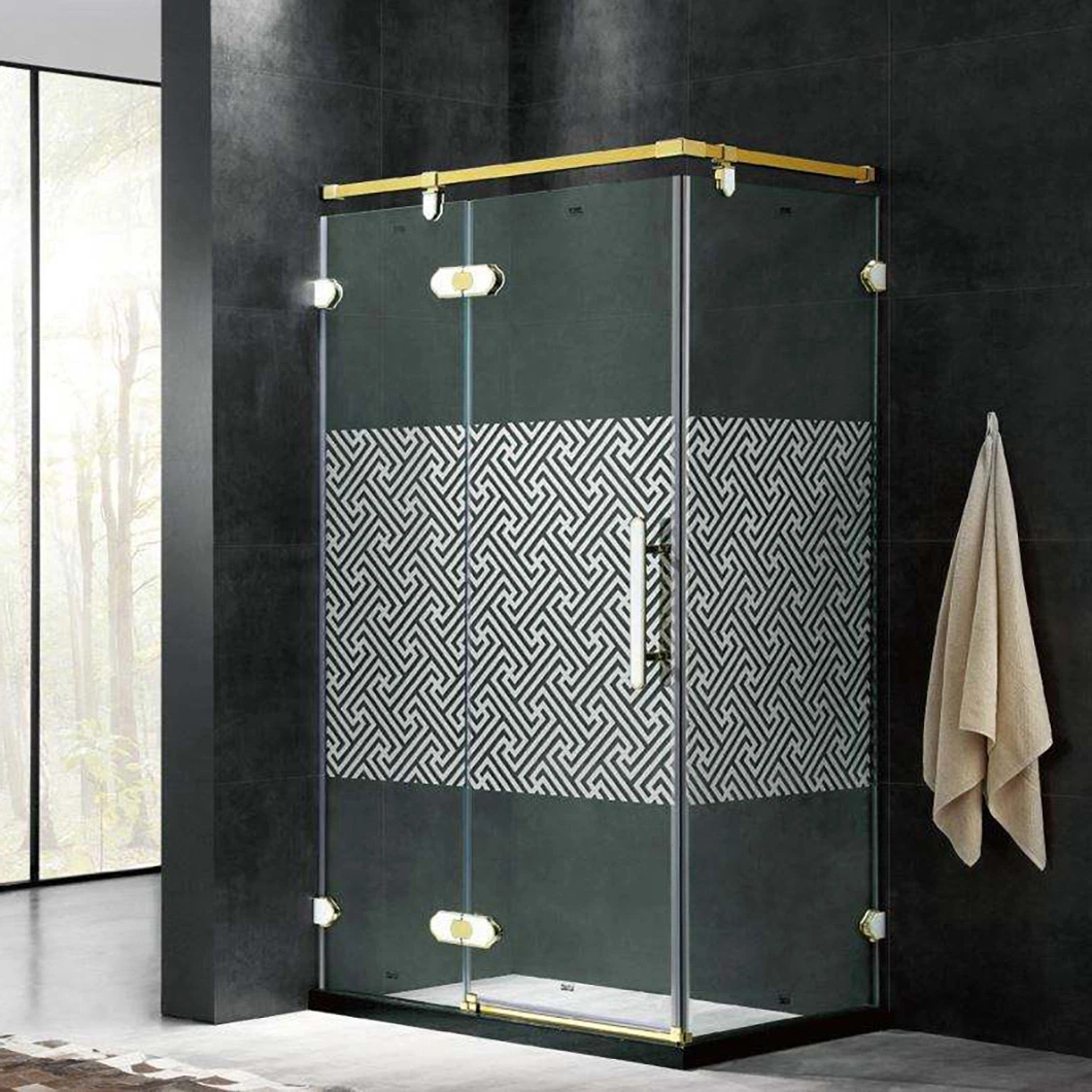 Qian Yan Glass Tub Doors China Stand up Luxurious Shower Enclosure Manufacturing High-Quality Non-Slip Luxury Ss Material Shower Bath