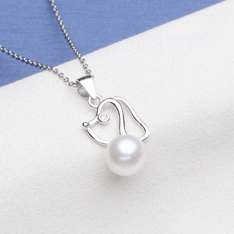 Openwork Freshwater Pearl Shell 925 Sterling Silver Pendant