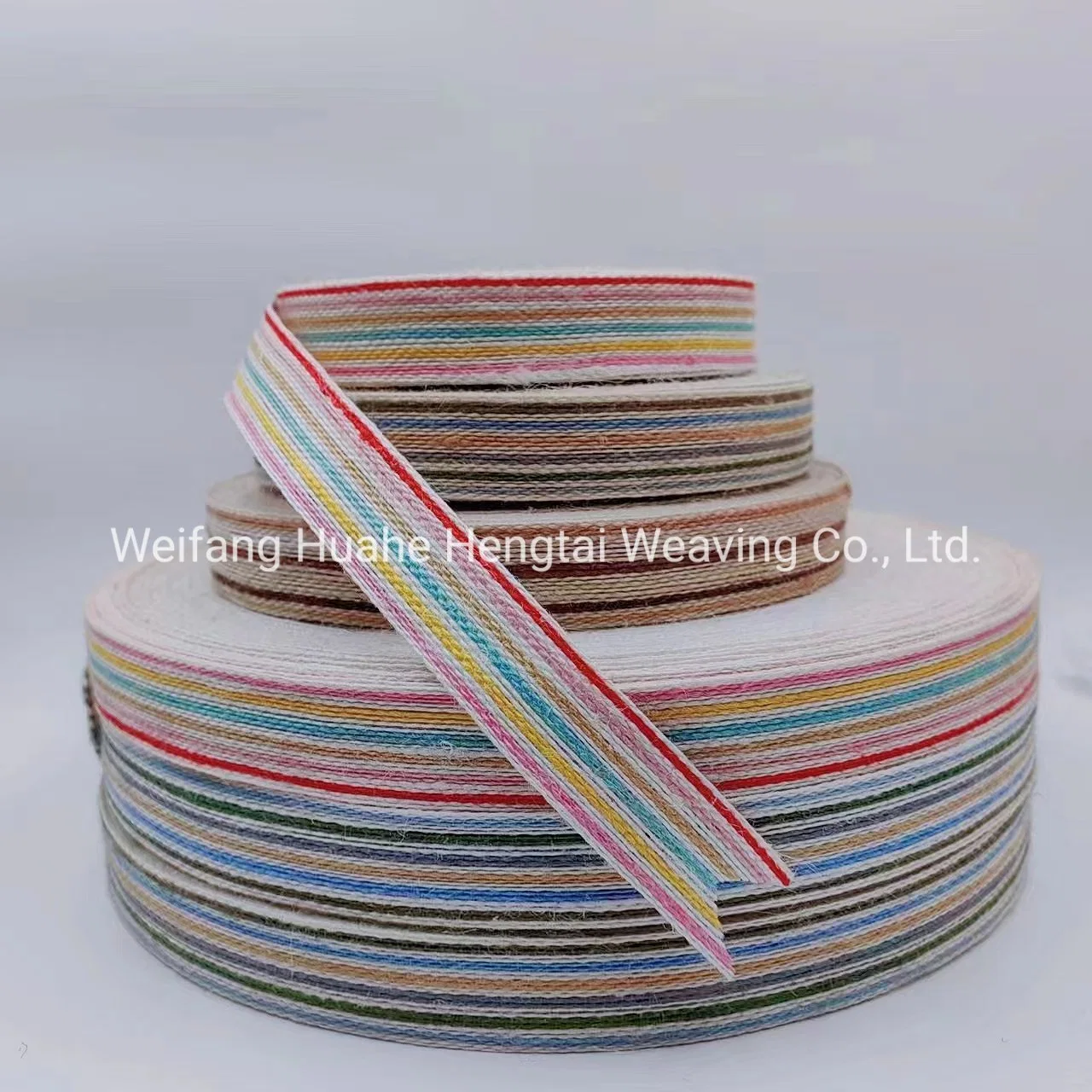 New Fashion Stripe Colorful Hemp Ribbon