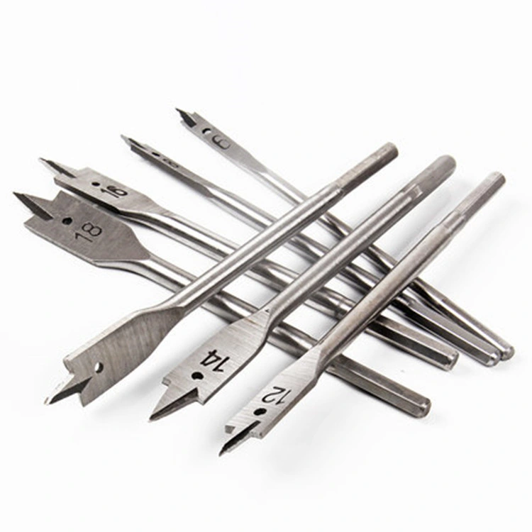 Cutting Spade Bits Stainless Steel Flat Drill Bits Sizes Set