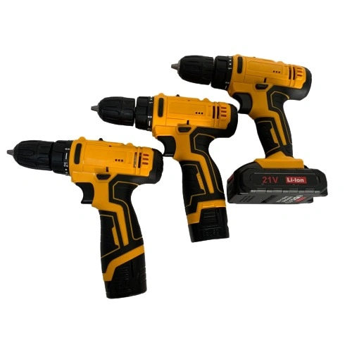 Power Tool 21V Rechargeable Lithium Battery Drill Electric Power Cordless Drill Set