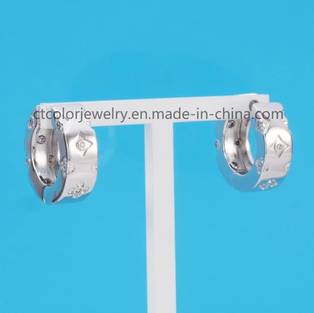 925 Sterling Silver Ring Clip Earrings, Fashion Silver or Brass Jewelry set