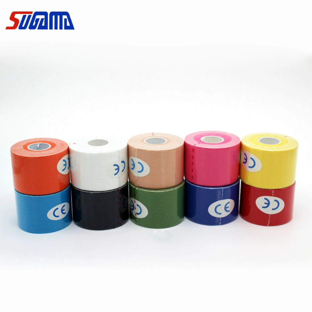 Nature Cotton Elastic Self Cohesive Sport Bandage Kinesio Tapes