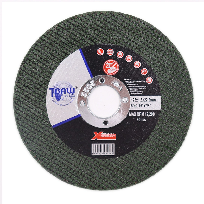 China Factory Metal / Inox Silicon Carbide Grains 5" Inch Grinding Cutting Discs Cut-off Wheel
