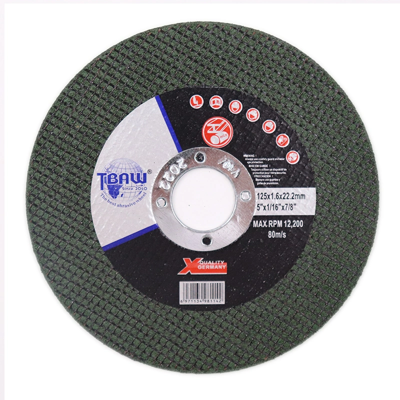 Original Factory Metal / Inox Silicon Carbide Grains 5" Inch Grinding Cutting Discs Cut-off Wheel