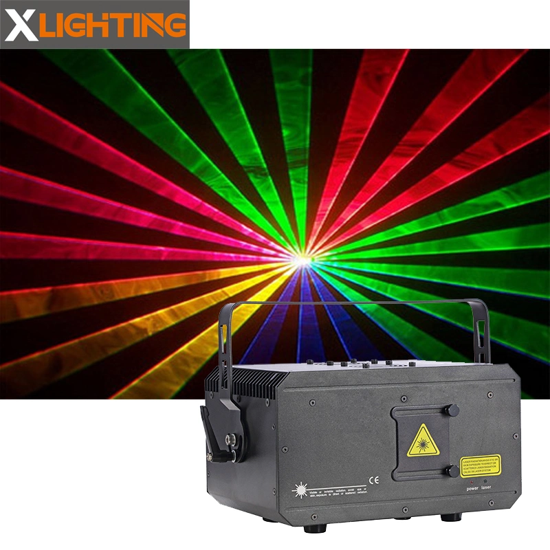 El Equipo de DJ láser proyector RGB de iluminación de escenarios escenario luces láser de haz