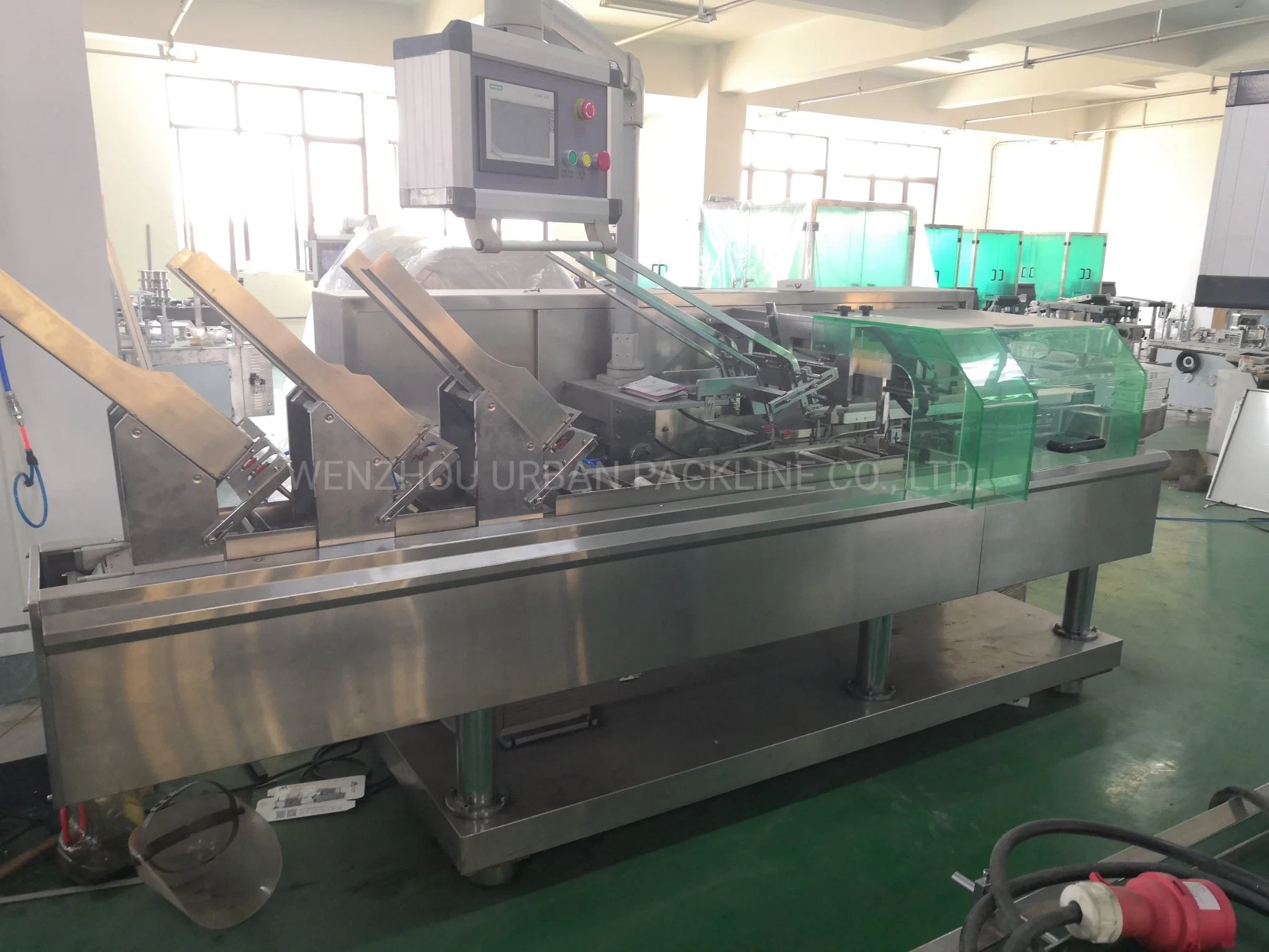 Automatic Flow Cartoning Box Packing Packaging Machine for Cosmetic Tube/Facial Cream/Mask/Bottle/Gloves/Tea Bag/Sachet/Soap/Chocolate Cookies