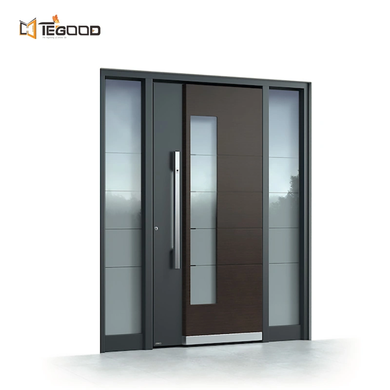 Tegood Factory Europe Home Security Villa de lujo de hierro Acero inoxidable Puerta de entrada