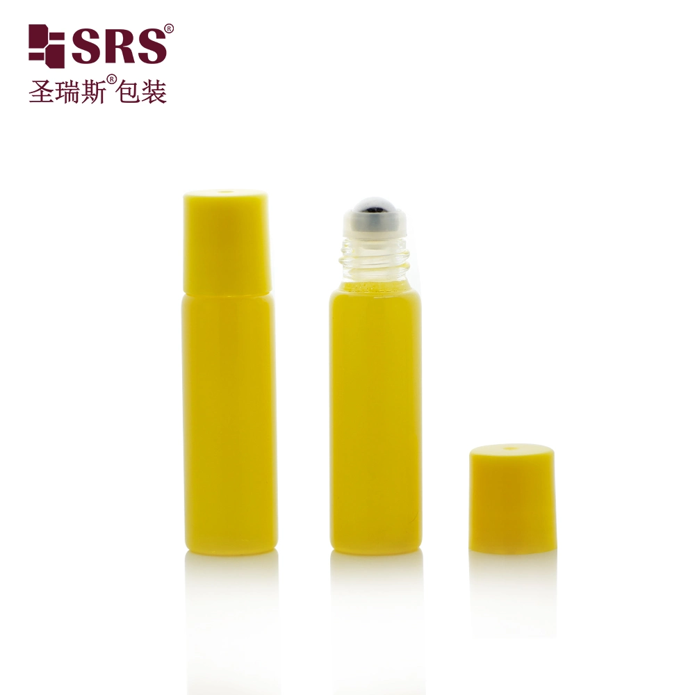 5ml Yellow White Perfume Roll-on Glass Bottles Skin Care Essence Oil Roll On Bottles