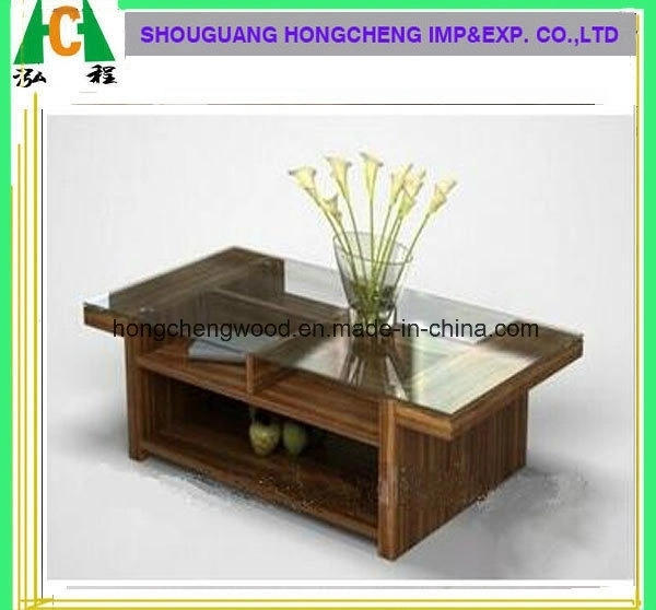 China Oak and White Elegant Coffee Table