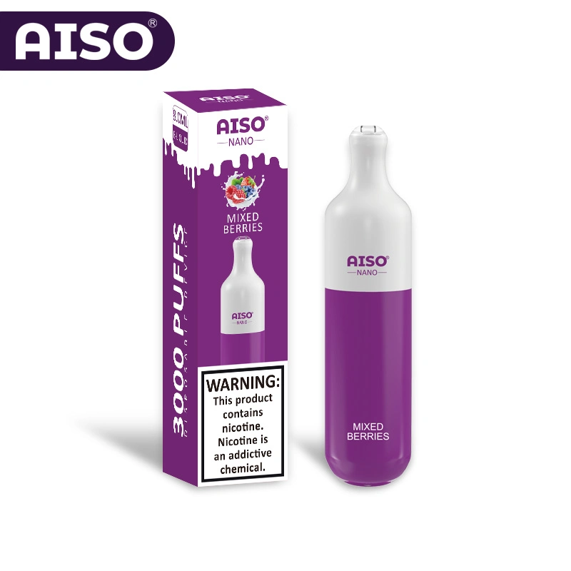 2022 Hot Selling Factory Aiso Nano 3000 Disposable/Chargeable E Cig Vape Kit for Wholesale/Supplier