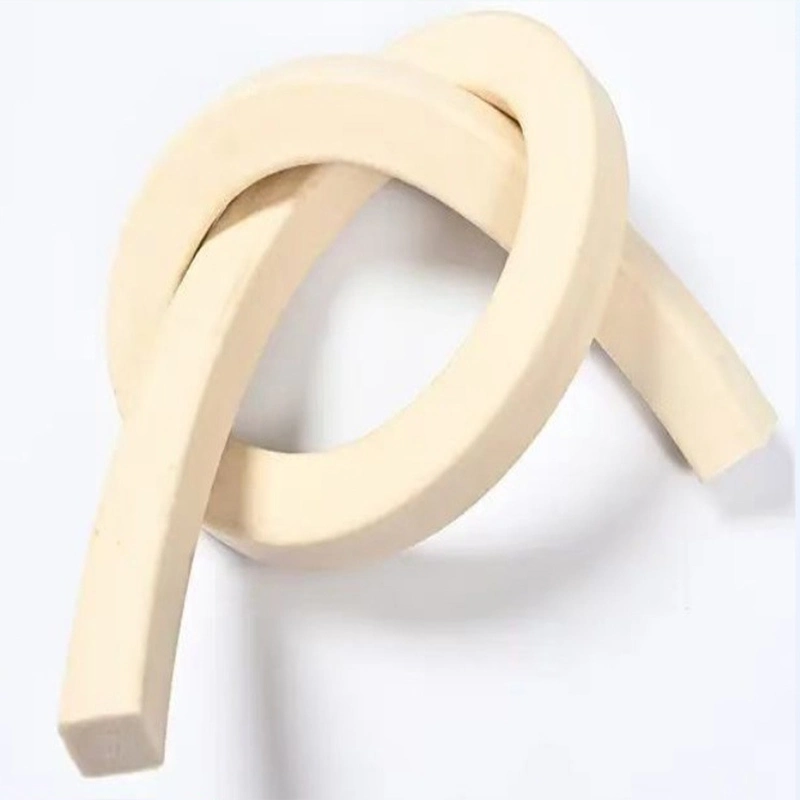 Silicone Foam Sealing Strips, Rectangular Flat Square Strips, Foam Sealing Strips, Door and Window Shock-Absorbing Foam Strips, Silicone Solid Strips Sealing