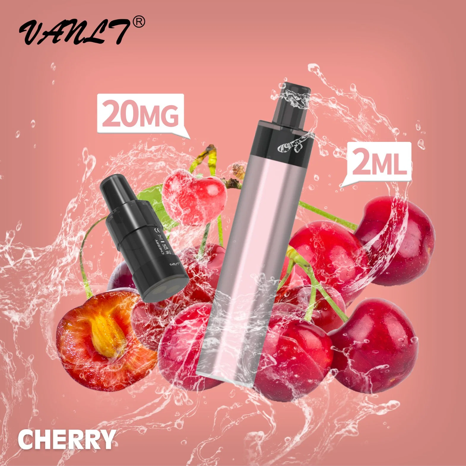 Wholesale/Supplier Disposable/Chargeable New Electric Vape Hookah Shisha Vaporizer Smoking Custom Vaporizer Pen Cherry Flavored