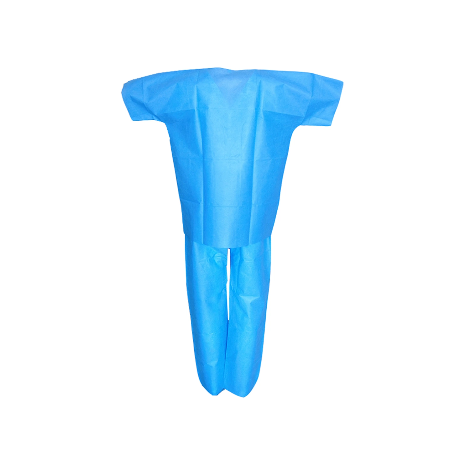 Disposable Nonwoven Short Sleeves Safety Workwear Medical Hospital Doctor Scrub PPE Supplier