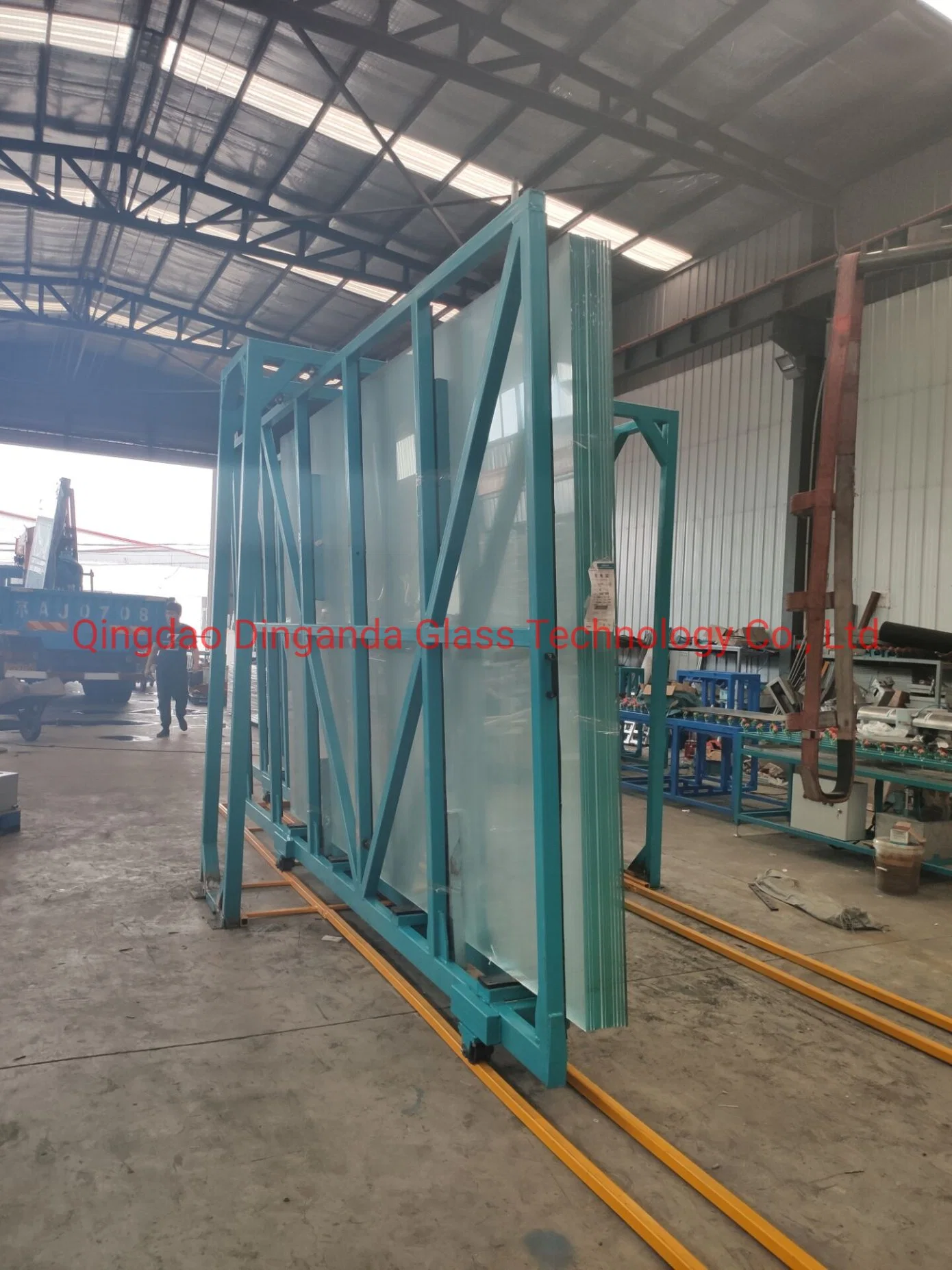 Heavy Duty Electrical Glass Transport Rack Transport Glass Shelf for Flagstone and Steel Plate for Warehouse