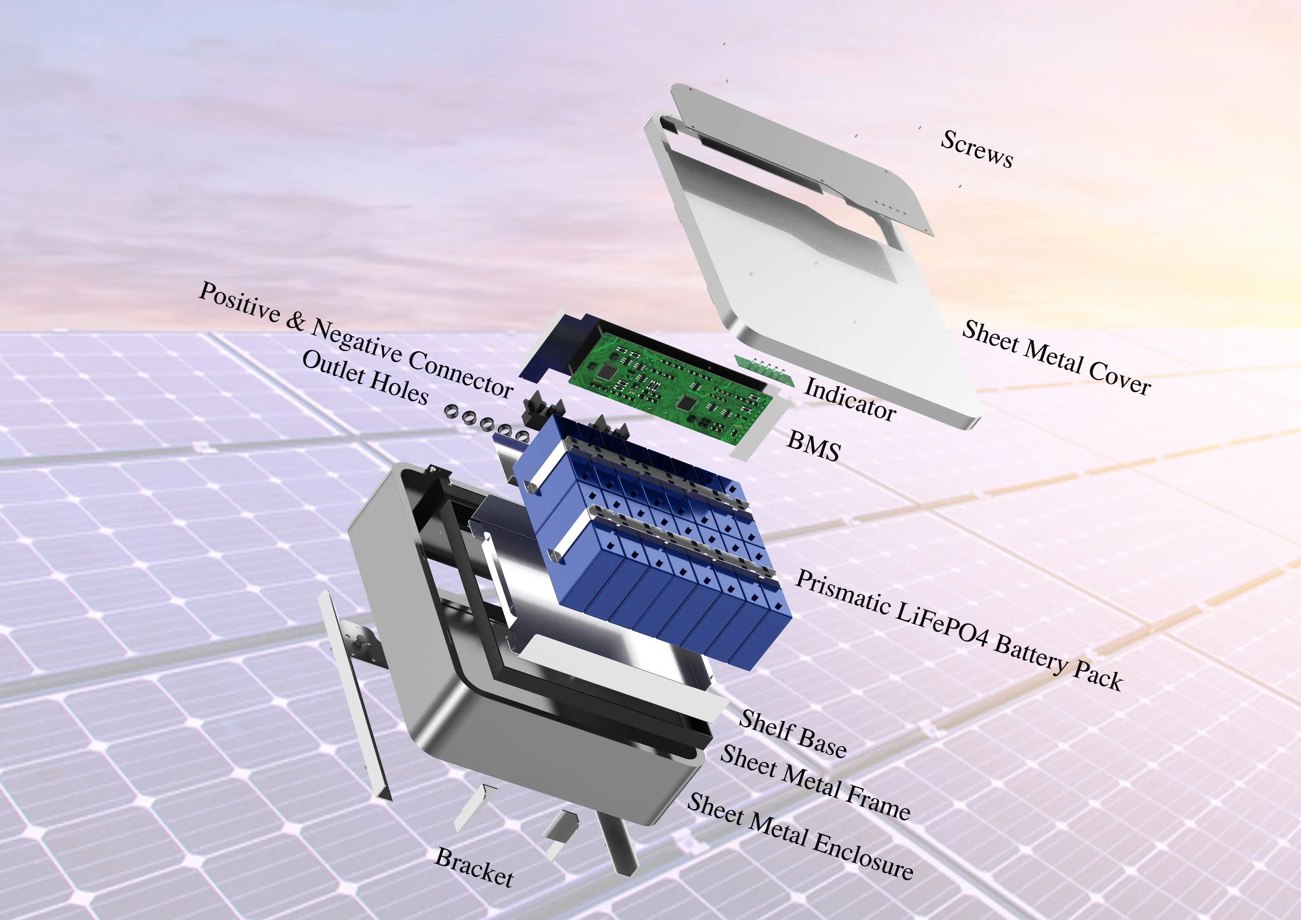 200ah 10kwh LiFePO4 Solar Power Lithium Li-ion Battery Energy Storage Rechargeable Battery Pack