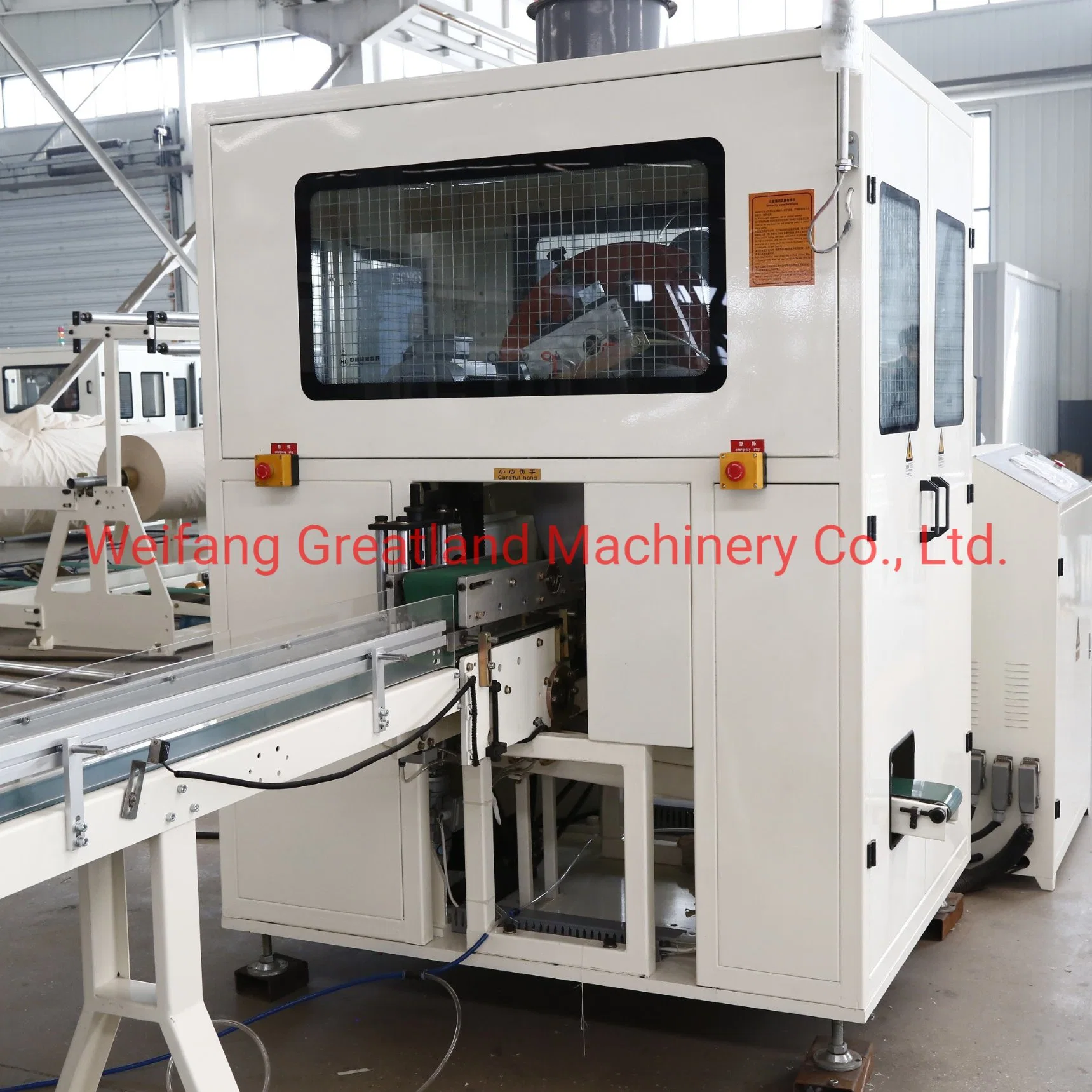 CE Automatic Facial Tissue Log Saw Paper Cutting Machine